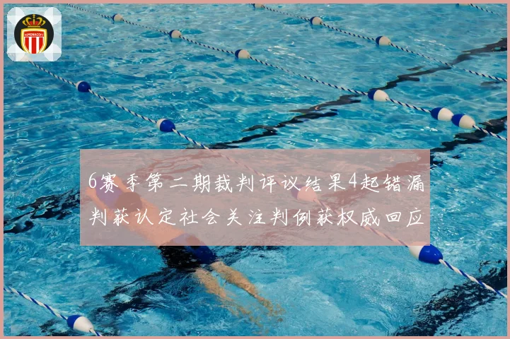 6赛季第二期裁判评议结果4起错漏判获认定社会关注判例获权威回应